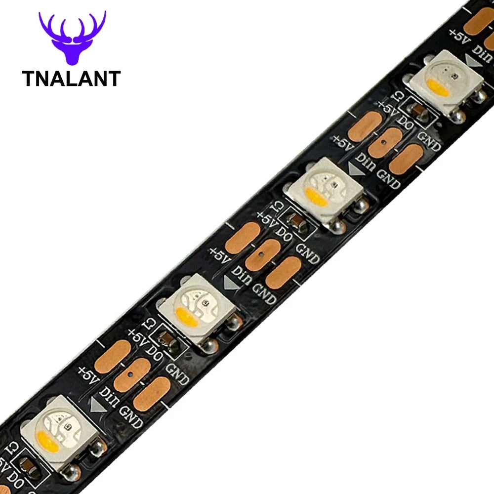 SK6812 4 in 1 RGBW Led Strip Light Similar WS2812B Individual Addressable RGBWW Led Lights 30 60 144Leds/m IP30 65 67 DC5V