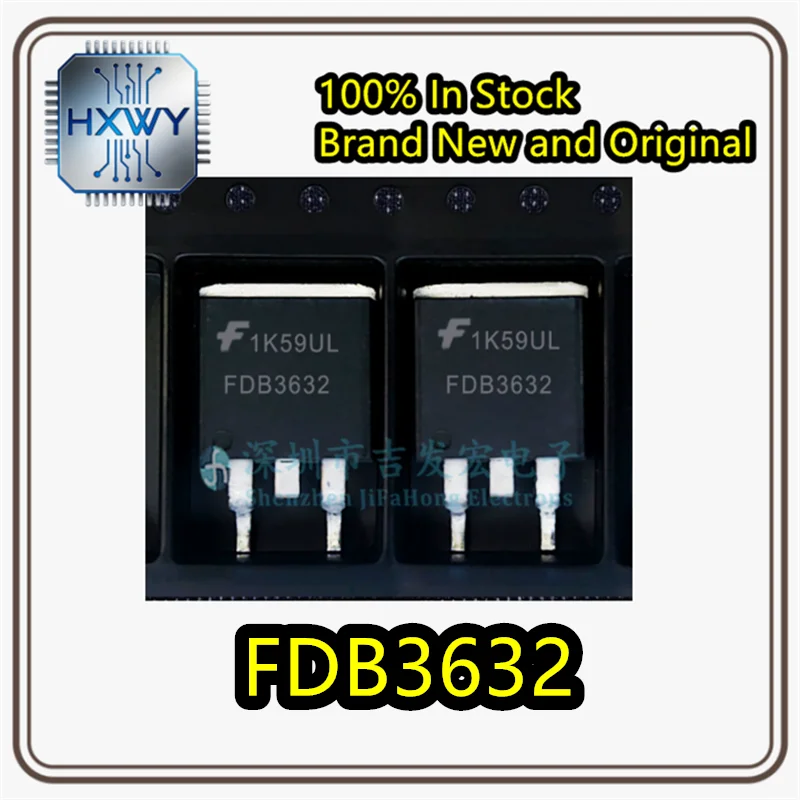 (10/50 pieces) FDB3632 TO-263 Single N-channel Power MOSFET 100V 12A Brand New Original Stock