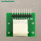 1Pce RJ45 Ethernet Port 8P Vertical Horizontal Test Board Bent Pin Straight Pin Network Port Adapter Circuit Board Connector