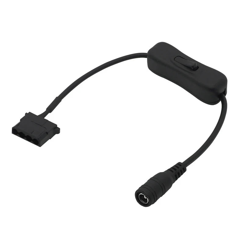 1/3/5PCS DC 5521 to Molex 4 Pin Power Supply Adapter Cable with for Computer Fan Surveillance Cameras Routers 28CM