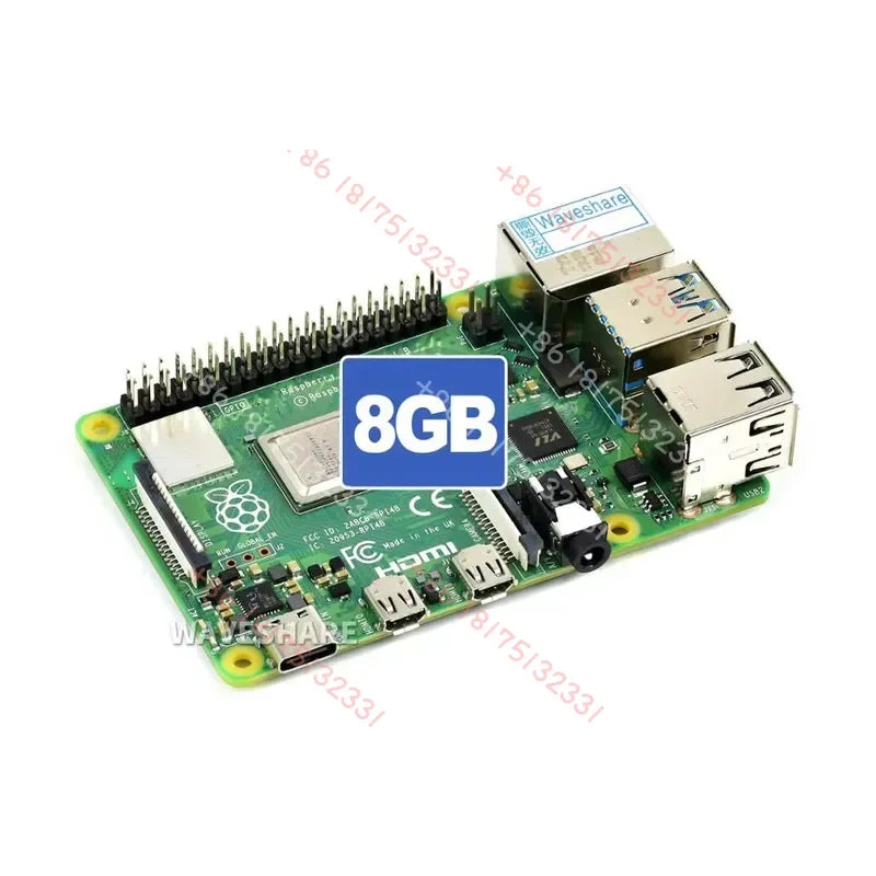 Raspberry Pi Compute Module 8GB RAM Raspberry Pi 4 Model B for DIY 1.5 GHz Raspberry Pi 4 High-Speed Networking GPIO Header