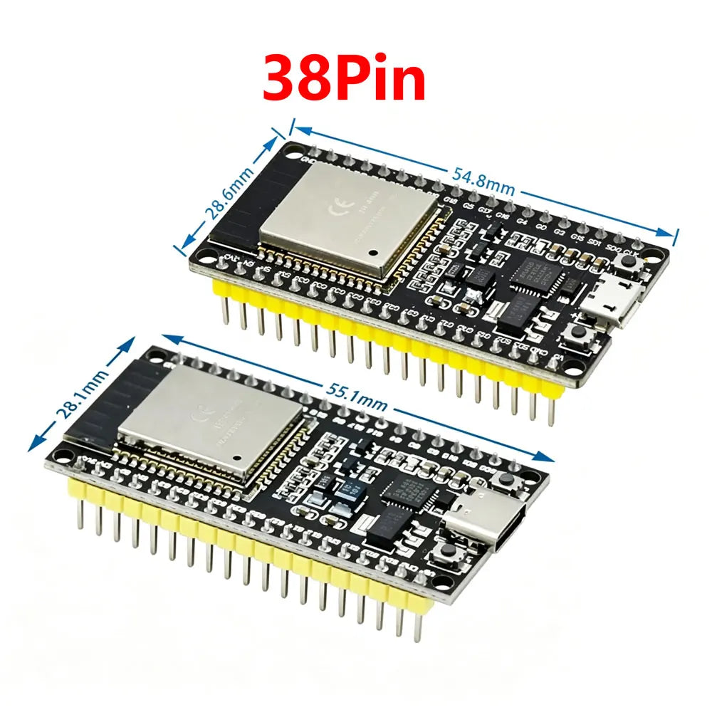 ESP-32S 38pin ESP-WROOM-32 ESP32  WIFI Dual Core CPU Development Board 2.4 GHz Wi Fi BT Module Ultra-Low Power Consumption