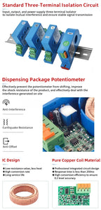 DC Current Transmitter 1V/5V/10V Volatge Transducer Factory Supply Current Sensor current transmitter power 12/24V