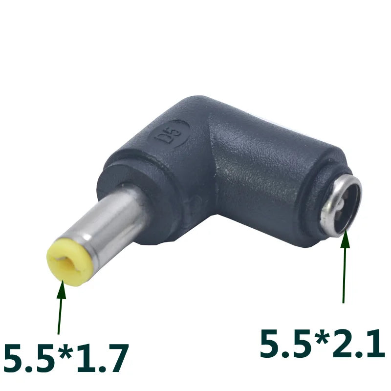 Common DC Power Male to Female 6.0*4.4 / 4.0x1.7 / 3.5*1.3 / 5.5*2.5 To 5.5*2.1 Plug Converter Notebook Laptop Adapter Connector