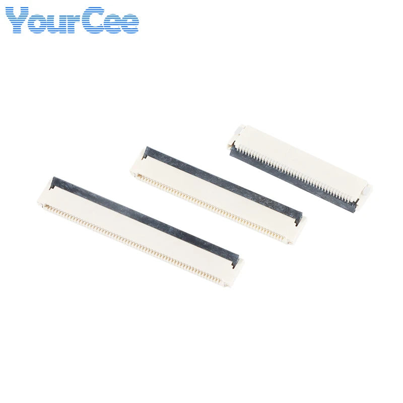 10PCS FFC/FPC Connector Flat Cable Socket 0.5MM Adapter 4/6/8/10/12/14/16-30/32/40/50/60 Pin Back Flip Front Insert Horizt