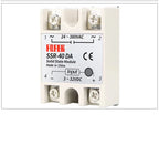 10A SSR 25A Solid State Relay 40A Output 3-32VDC 24-480VAC 220V Single Phase DC TO AC 40A Relay SSR HeatSink SSR 40DA