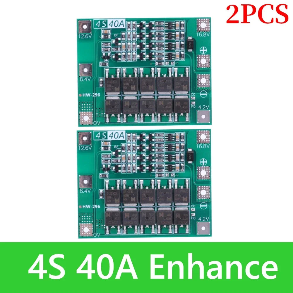 BMS 3S/4S 5A 10A 20A 25A 40A 60A Li-ion Lithium Battery Charger Protection Board 18650 For Drill Motor 12V with Enhance/Balance