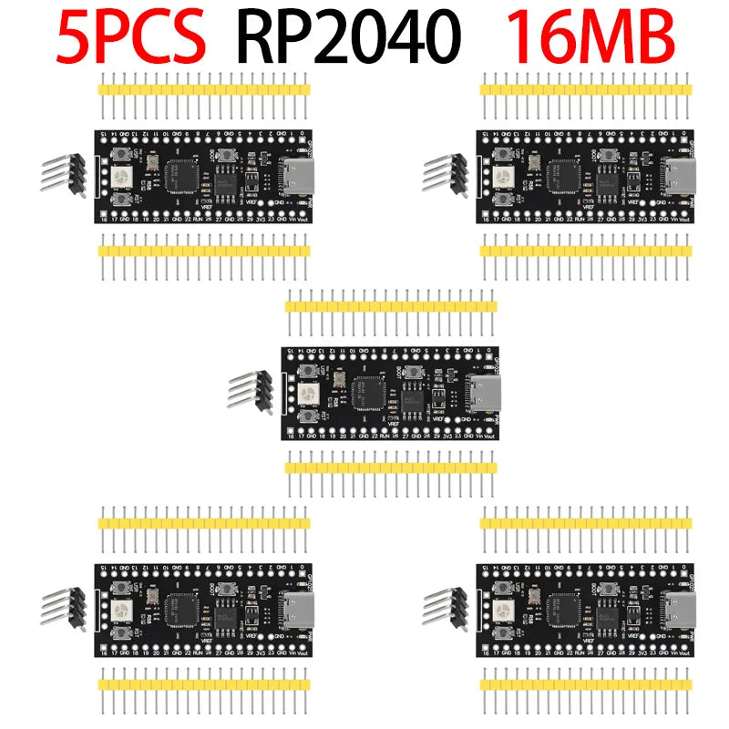 Official Raspberry Pi Pico Board RP2040 Dual-Core 264KB ARM Low-Power Microcomputers High-Performance Cortex-M0+ Processor