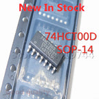 10PCS/LOT 74HCT00D HCT00 SN74HCT00DR SOP-14 SMD Quad 2-input NAND gate logic chip In Stock NEW original IC