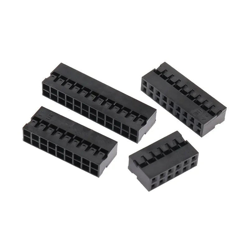 20/50pcs 2.0mm Pitch Double Row Dupont Connector Housing, 2x2P-2x8P Plastic Shell Wire to Board Header