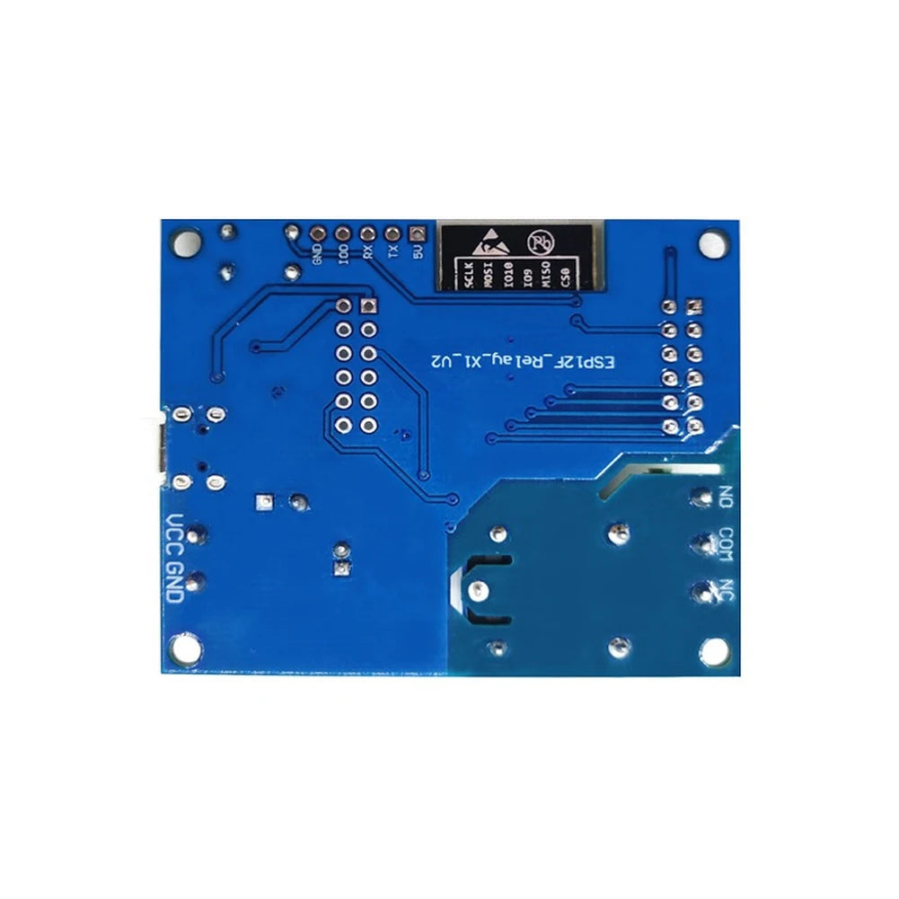 DC5-80V Input For ESP8266 Relay Module Compatible with ESP-12F Board for IoT Prototyping and Wireless Control Applications