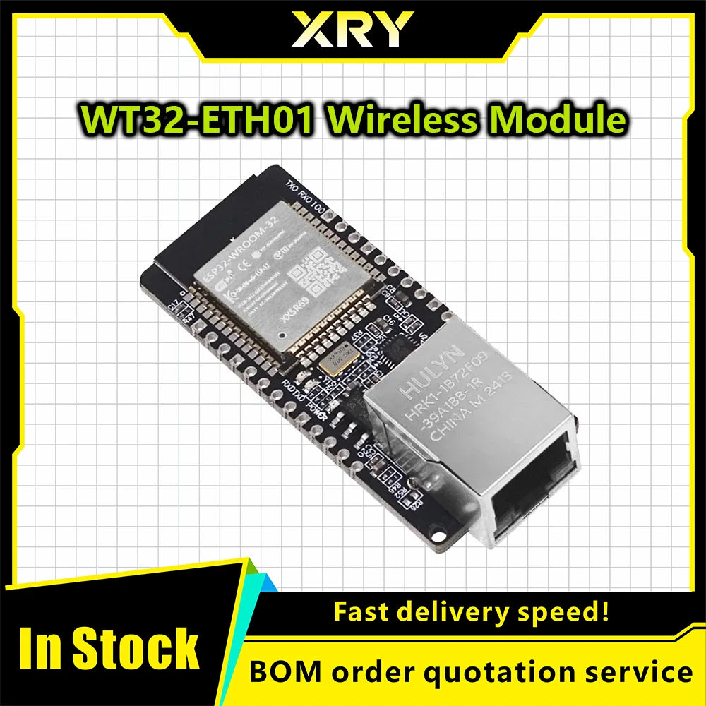 WT32-ETH01 Embedded Serial Port Networking Bluetooth-compatible Ethernet WIFI Combo Gateway MCU ESP32 Wireless Module WT32 ETH01