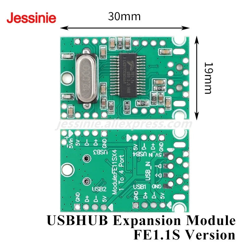 10pcs/1pc USB2.0 High Speed Extender Module Hub 1 Point 4/1 Drag 4 Interface Adapter Development Board Driver Free FE1.1S