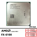 AMD FX-Series FX 6100 3.3 GHz Six-Core Six-Thread CPU Used FD6100WMW6KGU Socket AM3+