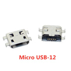 20pcs Micro USB 5 Pin SMT Socket Connector Type B Female Placement DIP SMD USB Charging Adapter Connectors Plug