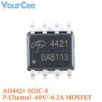 20pcs/5pcs AO4407A SOIC-8 4407A P-channel -30V/-12A SMD MOSFET Field Effect Transistor Chip AO4405AO4411 AO4413 AO4421 AO4435