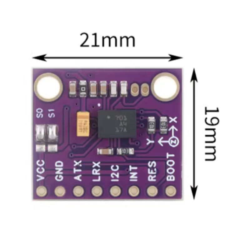 1pcs BNO055 9DOF Nine-Axis Attitude Sensor AHRS Accelerometer Gyroscope Magnetic Field Sensor Module