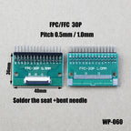 1pcs 4/6/8/10/12/15/16/18/20/22/24/26/30/34/36/40/42/45/50/56 Pin FPC/FFC Adapter Board 0.5mm To 2.54mm Connector