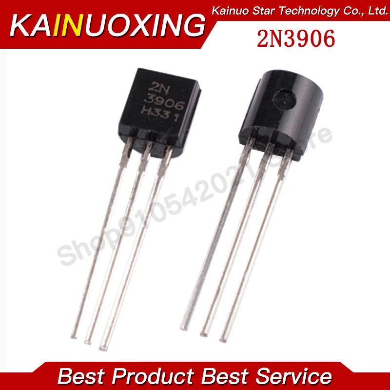 100PCS 2N3906 TO-92 3906 200mA 40V PNP low-power transistor