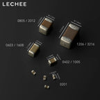 50pcs/lot SMD Ceramic Capacitors 0201 0402 0603 0805 1206 1uF 2.2uF 3.3uF 4.7uF 10uF 22uF 47uF 6.3V 10V 16V 25V 50V 100V X5R X7R