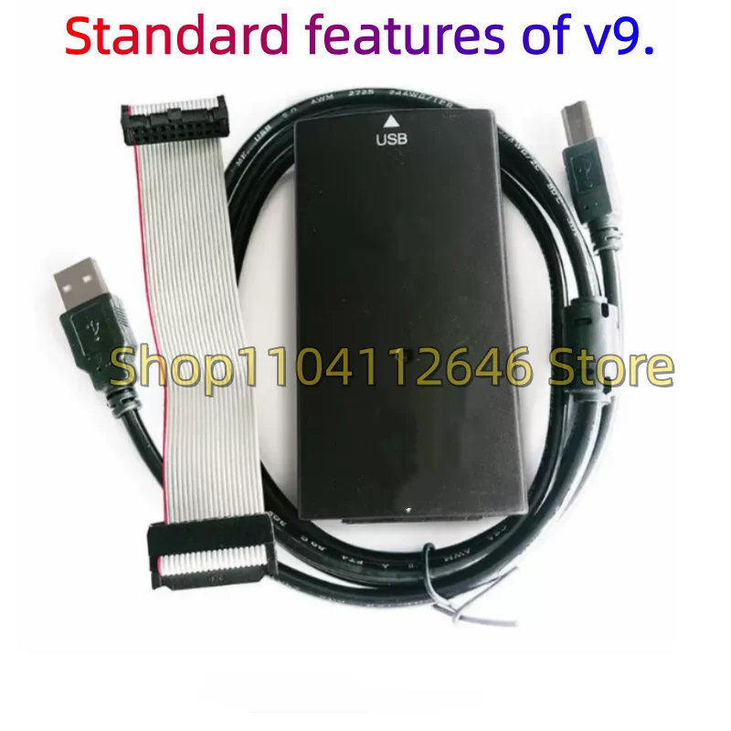 New Original JLINK J-LINK V8 JLINK J-LINK V9 ARM Emulator USB-JTAG Adapter Emulator STM32 ARM MCU High-speed version, debugger,