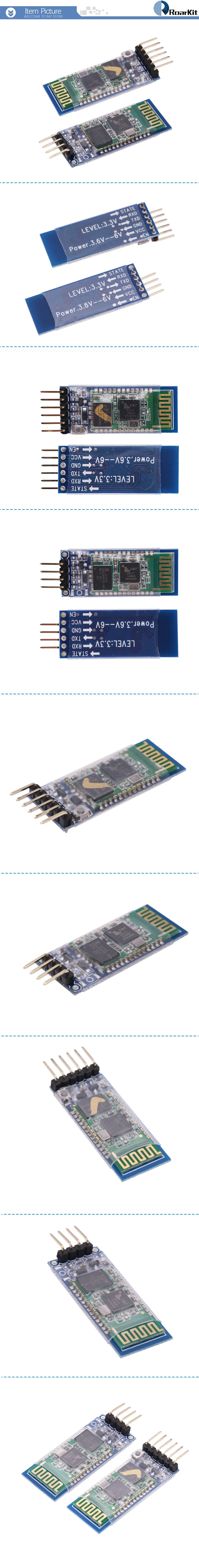 HC-05 HC05 Wireless Module For Arduino Serial 6 Pin Bluetooth / HC-06 4 Pin RF Receiver Transceiver Module RS232 Master Slave