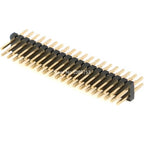 10Pcs 1.27mm Pitch 2x3-40P Male Pin Header Connector, Double Row Through Hole PCB Breakaway Header Strip