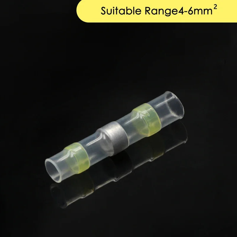 Solder Seal Wire Connectors 3:1 Shrinkage Rate Waterproof Electrical Cable Terminals Heat Shrink Tube Electrical Butt Splice