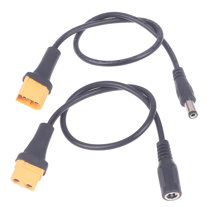 1pc Innovative And Practical XT60 Female Plug To DC 5.5*2.1mm Connector Adapter Cable Silicone Wire For RC Battery Charger