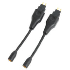2PCS Gold Plated Interface MMCX Adapter Cable Lossless Sound Cable for HD650 HD660 S HD6XX HD600 HD580 HD535 HD545 HD565 HD265
