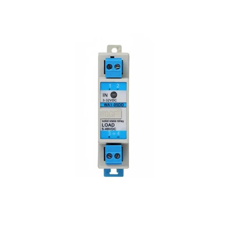 Din Guide SSR 5A DC24V NO 1 Loop Compact Solid State Relay with Heat Sink