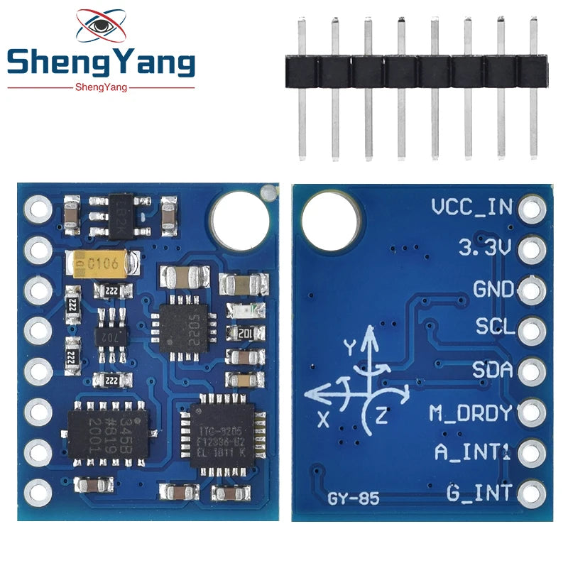 TZT GY-85 BMP085 Sensors Modules (ITG3205 +ADXL345 + QMC5883L)