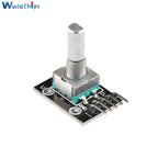10 PCS 360 Degrees Rotary Encoder Module KY-040 HW-040 Sensor Switch 6MM Half Shaft Potentiometer Rotary Knob Cap 15×17 15×13.5