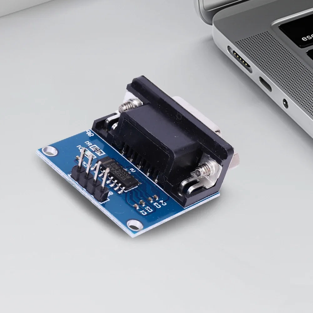 1-10PCS MAX3232 RS232 to TTL Serial Port Converter Module TX RX VCC GND Female DB9 Connector 3.3V-5.5V MAX232 Flashing Board