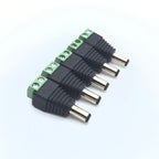 Male Female Socket Barrel Adapter 12V DC Power Connector Plug Jack for CCTV Camera LED Strip Supply Terminal 2.1mm x 5.5mm