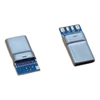 2/5Pcs Weldable Type-C 2.0 Male Plug 4-in-1 2A High Current USB-C Connector