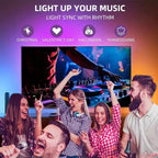 TV Backlight Music Sync Smart Strip Lights Color Pickup RGBIC LED Light 50-75 inch Screen App Remote for Game Home Ambient Light