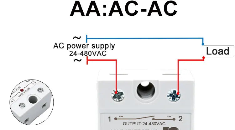 LCTC SSR Relay DC TO AC DC TO DC AC TO AC Solid State Relay Single Phase 10A 25A 40A 60A 80A 100A 120A 200A 240A LC-1-DA/AA/DD