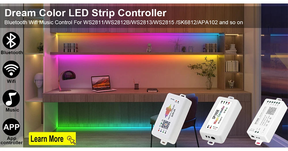 WS2812B WS2811 WS2813 WS2815 RGB LED Strip WS2812 Individually Addressable 30/60/144pixels/Leds/M Tape Light IP30/65/67 DC5V/12V
