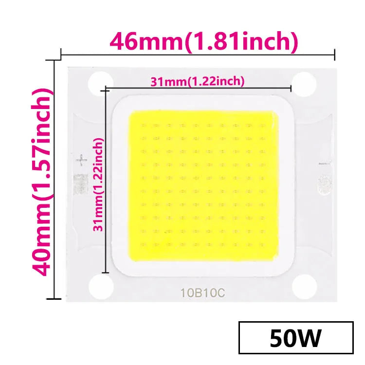 10Pcs Super Power LED Chip 100W 70W 50W 30W 20W 10W 27-36V For Floodlight Spotlight Bulbs Diode LED Ceiling Light Lamp Source