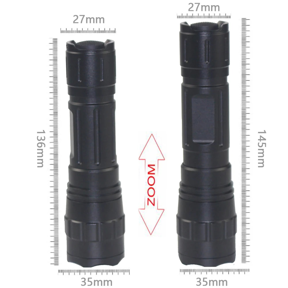 10Watt 850nm-940nm IR Flashlight 200 yard Zoomable Focus LED Infrared Radiation Lamp Night Vision Torch 21700 Hunting Lantern