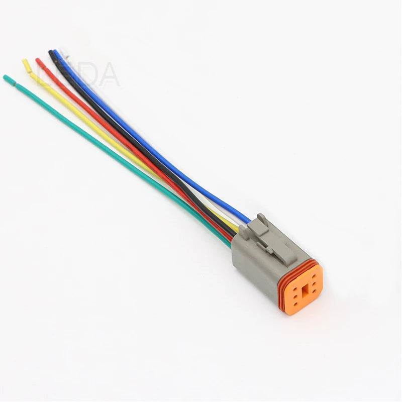 1Pcs DT Waterproof Automotive Connector With 15cm Wiring DT06-2S/DT04-2P 3P 4P 6P 8P 12P Male Female Plug Socket For Automobile