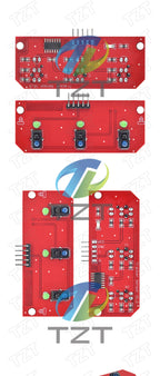 GREATZT Infrared Reflective Sensor TCRT5000 3-way Tracing/tracking Module Line Patrol Obstacle Avoidance Car Robot Sensor Module