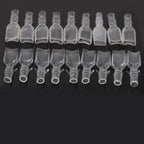 100PCS 2.8/4.8/6.3mm Female&Male Crimp Spade Connector Car Speaker Electrical Wire Connectors Transparent Sleeve
