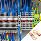 10/25/50/100pcs Copper Lug Ring Wire Connectors Bare Cable Electric Crimp Terminal SC6-6 SC6-8 SC10-6 SC10-8 SC16-6 SC25-6