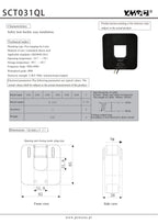 QL Series SCT031QL Input 100A 200A 300A 400A 500A 600A Output 0.333V/0.1A Accuracy 1% Split Core Current Transformer