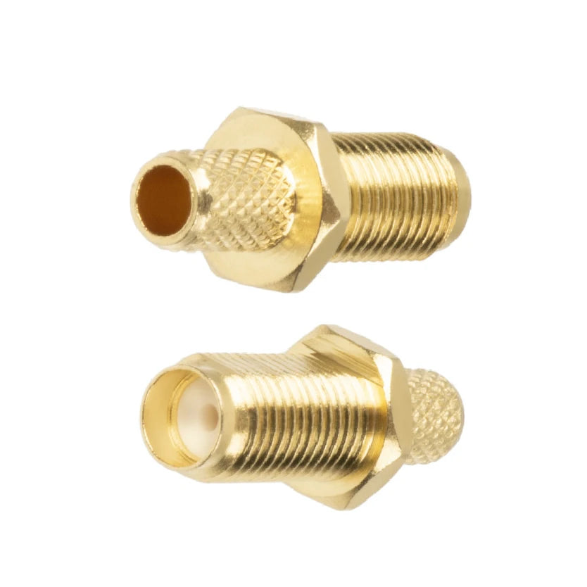 RP-SMA-KY-3 Male Female Bulkhead Crimp for RG58 RG142 SYV50-3 Cable RF Coaxial Connector