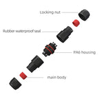 IP68 Waterproof Connector L20 20A LED Light Outdoor Cable Wire Quick Terminal Connector 2Pin 3Pin 4Pin 5Pin 6Pin Screw Wiring Ju