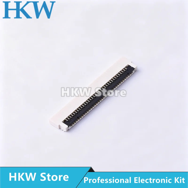10pcs 0.8mm Pitch Under Clamshell Socket FPC FFC Flat Cable Connector 24P 30P 32P 34P 36P 40P