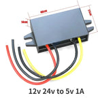 12V 24V to 5V 50A-1A Step Down Voltage Converter Voltage Reducer DC Converter Regulator 12 Volt to 5 Volt Buck Power Supply